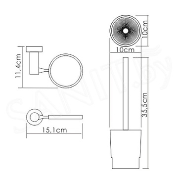 Ершик для унитаза Wasserkraft K-28227