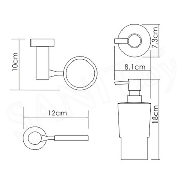 Дозатор для жидкого мыла Wasserkraft K-28299