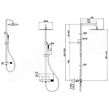 Душевая стойка Allen Brau Liberty 5.33007-00