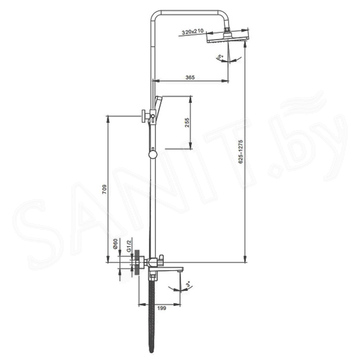 Душевая стойка Splenka S02.24