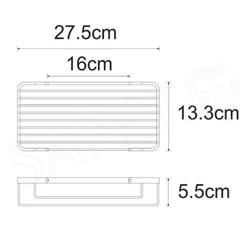 Полка Wasserkraft K-722BLACK