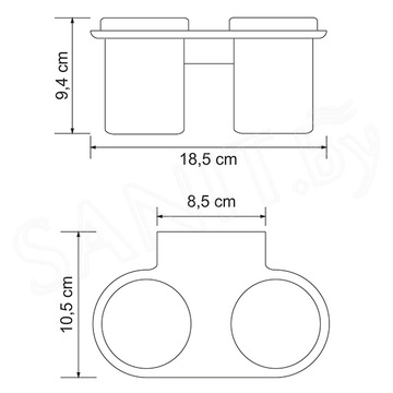 Стакан Wasserkraft Kammel K-8328D