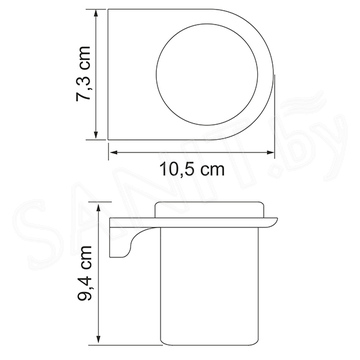 Стакан Wasserkraft Kammel K-8328WHITE