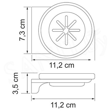 Мыльница Wasserkraft Kammel K-8329WHITE