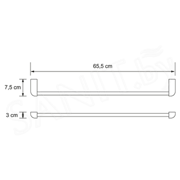 Держатель для полотенец Wasserkraft Kammel K-8330