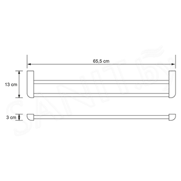 Держатель для полотенец Wasserkraft Kammel K-8340