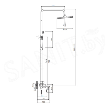 Душевая стойка Splenka S04.24