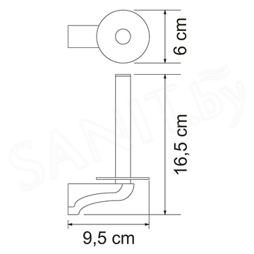 Держатель для туалетной бумаги Wasserkraft Kammel K-8397