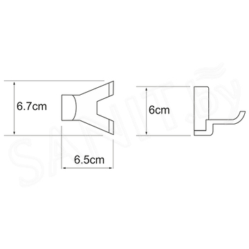 Крючок Wasserkraft Leine K-5023DWHITE