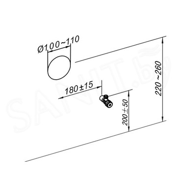 Инсталляционный модуль для подвесного унитаза Brunnen EIS BE-5212 Sensor Black