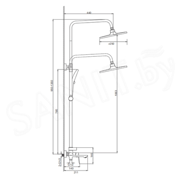 Душевая стойка Splenka S41.24