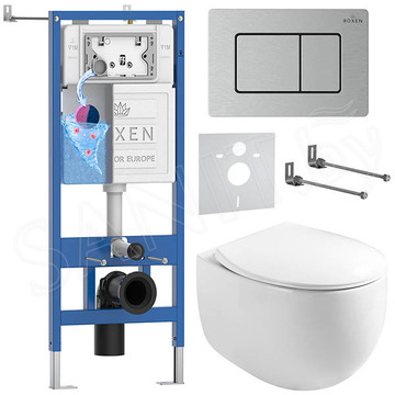 Комплект инсталляции 6 в 1 Roxen StounFix Dual Fresh 968442 с аромадозатором