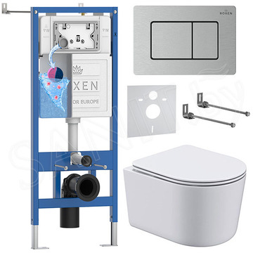 Комплект инсталляции 6 в 1 Roxen StounFix Dual Fresh 968486 с аромадозатором