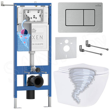 Комплект инсталляции 6 в 1 Roxen StounFix Dual Fresh 968430 с аромадозатором