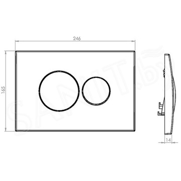 Кнопка для инсталляции Vincea Line VFP-731CH