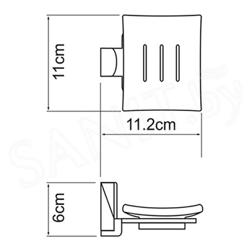 Мыльница Wasserkraft Leine K-5029WHITE