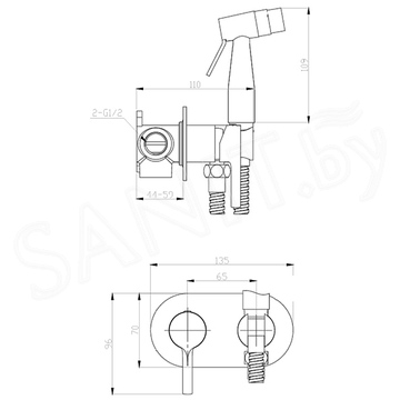 Комплект инсталляции 7 в 1 Roxen StounFix Dual Fresh 968460-5 с аромадозатором