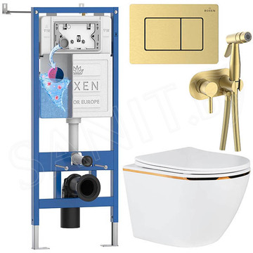 Комплект инсталляции 7 в 1 Roxen StounFix Dual Fresh 968460-5 с аромадозатором