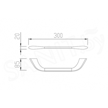 Держатель для полотенец Abber Nord AA1551B / AA1552B