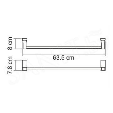 Держатель для полотенец Wasserkraft Lopau K-6030