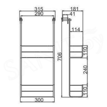 Полка Gappo G333-2