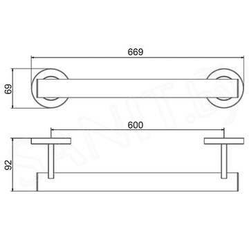 Поручень Gappo G8106-3