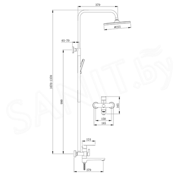 Душевая стойка Splenka S222.24.03