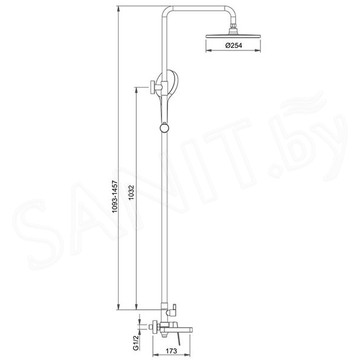 Душевая стойка Gappo G2499-39