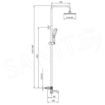 Душевая стойка Gappo G2418-20