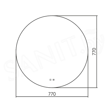 Зеркало Abber Mond AG6203S-0.77