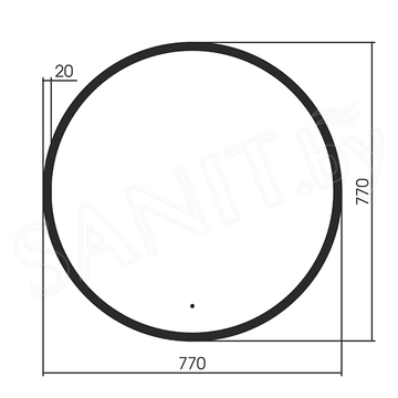 Зеркало Abber Mond AG6204SCB-0.77