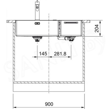 Кухонная мойка Franke Box Center BWX 220-54-27