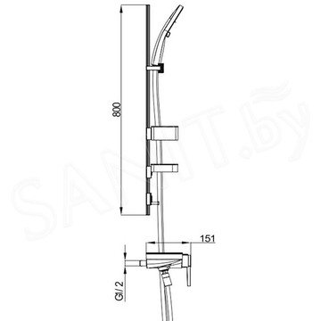 Смеситель для ванны Gappo G3296-20