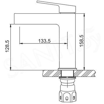 Смеситель для умывальника Gappo G1099-33