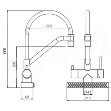 Cмеситель для кухонной мойки Gappo G4098-5 / G4098-6 / G4098-9