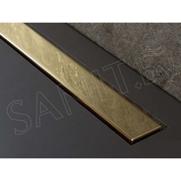 Душевой трап Pestan Confluo Frameless Line Gold 2 в 1 двусторонний под плитку