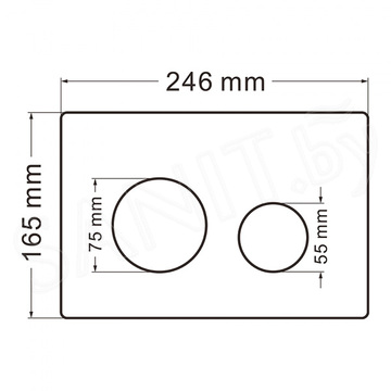 Комплект инсталляции Abber AC0105 с кнопкой AC0121 и унитазом Bequem AC1100