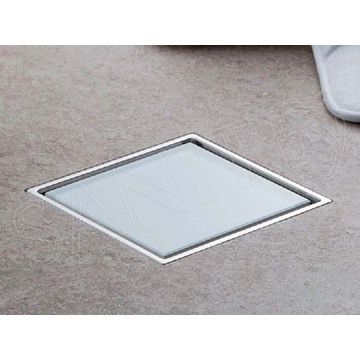 Душевой трап Pestan Confluo White Glass 4 Small with flange