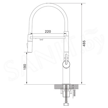 Кухонная мойка Roxen Snake 560220-60-GS PVD (gold, износостойкое покрытие) с коландером, дозатором и смесителем Rose R458G