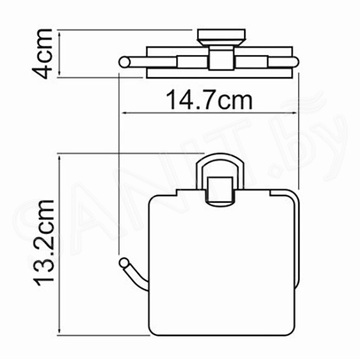 Держатель для туалетной бумаги Wasserkraft Oder K-3025