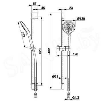 Душевой гарнитур Armatura Otava 841-345-00