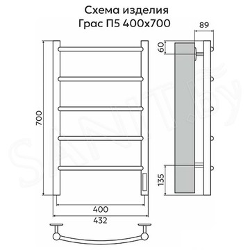 Полотенцесушитель El-Term Грас П5 / П7 Электро