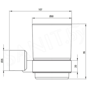 Стакан Deante Arnika Titanium ADA_D911