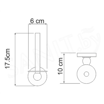 Держатель для туалетной бумаги Wasserkraft Regen K-6997