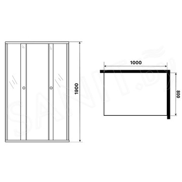 Душевой уголок Niagara Eco NG-1018-14QT / NG-1118-14QT / NG-1012-14QT / NG-1129-14QT