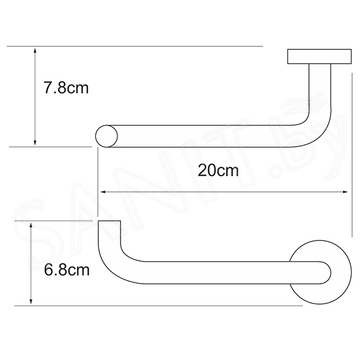 Держатель для туалетной бумаги Wasserkraft Rhein K-6296