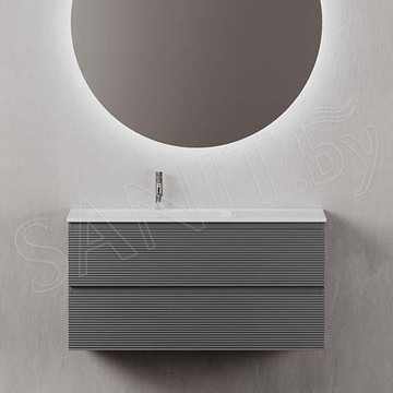 Тумба под умывальник Sancos Folk левая Grey soft