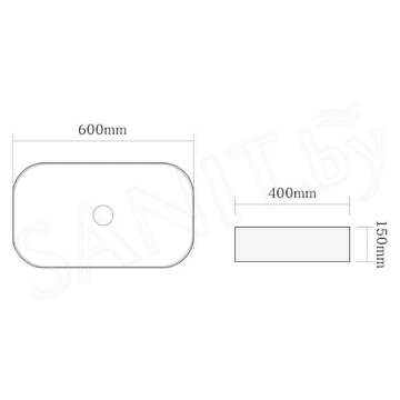 Умывальник SantiLine SL-1017BG