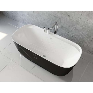 Акриловая ванна Aquanet Family Fine черный матовый