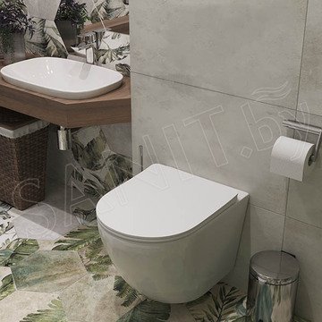 Комплект инсталляции Grohe Rapid SL 38772001 с брашированной кнопкой и подвесным унитазом Roxen Antares 530185-01